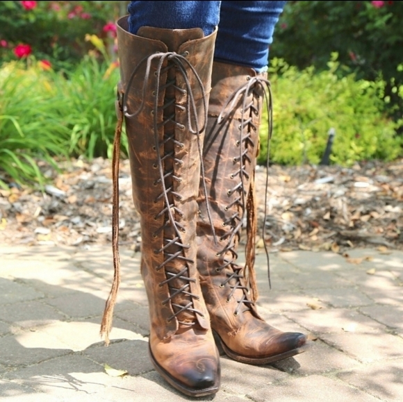Junk Gypsy Knee High Lace Boots - Picture 1 of 6
